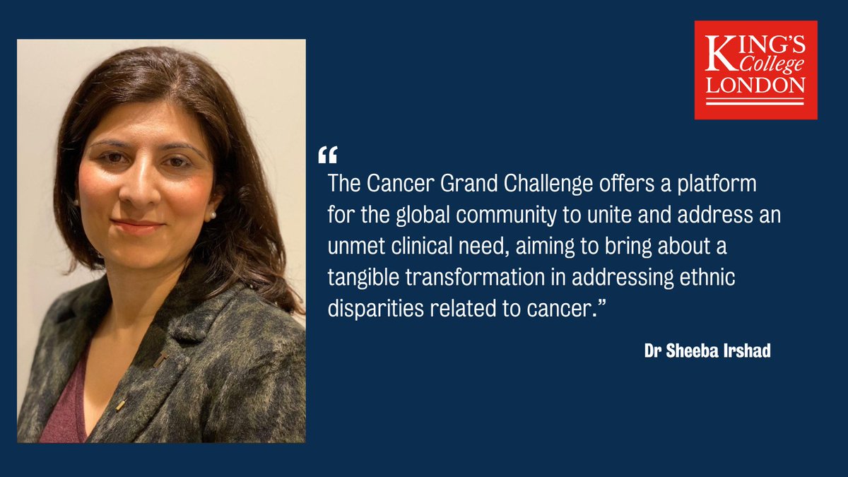 King's College London (@kingscollegelon) on Twitter photo .<a href="/SheebaIrshad/">Sheeba Irshad</a> from Team SAMBAI will establish a groundbreaking resource focused on breast, prostate and pancreatic cancer in individuals of African descent to improve cancer outcomes for ethnic minorities.
 Read more <a href="/itvnews/">ITV News</a> ⬇️ #CancerGrandChallenges
itv.com/news/london/20… .<a href="/SheebaIrshad/">Sheeba Irshad</a> from Team SAMBAI will establish a groundbreaking resource focused on breast, prostate and pancreatic cancer in individuals of African descent to improve cancer outcomes for ethnic minorities.
 Read more <a href="/itvnews/">ITV News</a> ⬇️ #CancerGrandChallenges
itv.com/news/london/20…