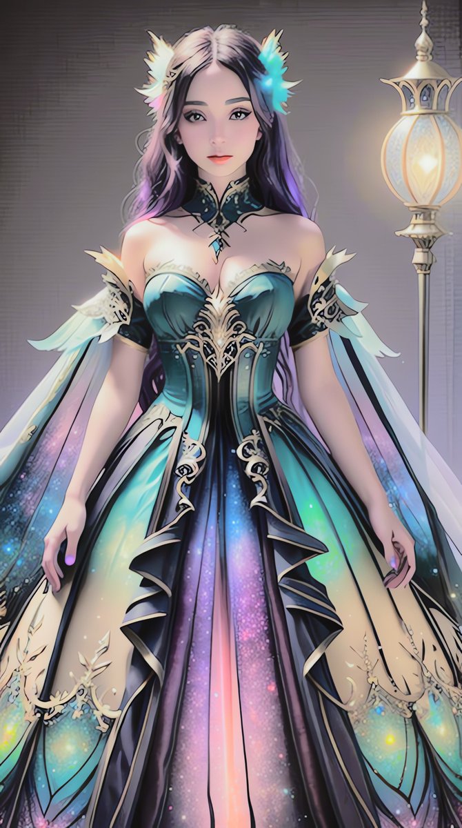 BadToxic's tweet photo. #Galaxy #Dress via #Auto1111 #MultiCheckpoints #LoRA #LoRAedgFantasyDress #safetensors DPM++ 3M SDE Karras, PC.

#galaxyDress #fantasyDress #neon #glowing #edgFD #edgFantasyDress #Girl #Girls #AIGirl #AIGirls #digitalArt #AIPainting #TextToVideo #AI #AIArt #Art #Kunst #anima... https://t.co/IRDPDtGaGZ
