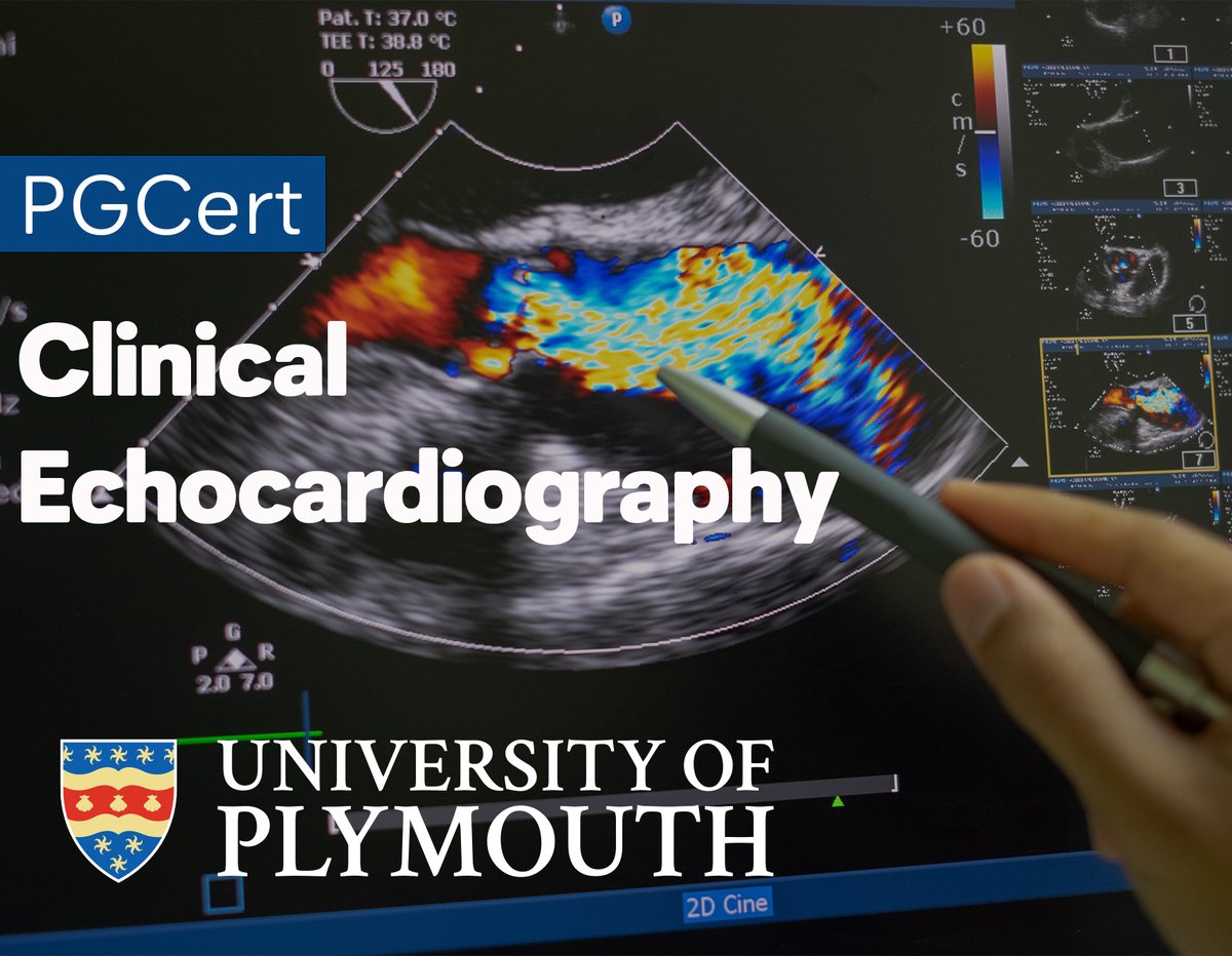 New PGCert in Clinical Echocardiography. 
HEE funded
4 immersive weeks of teaching. 
Running 2024 / 2025
Find out more tinyurl.com/h45zj6f4