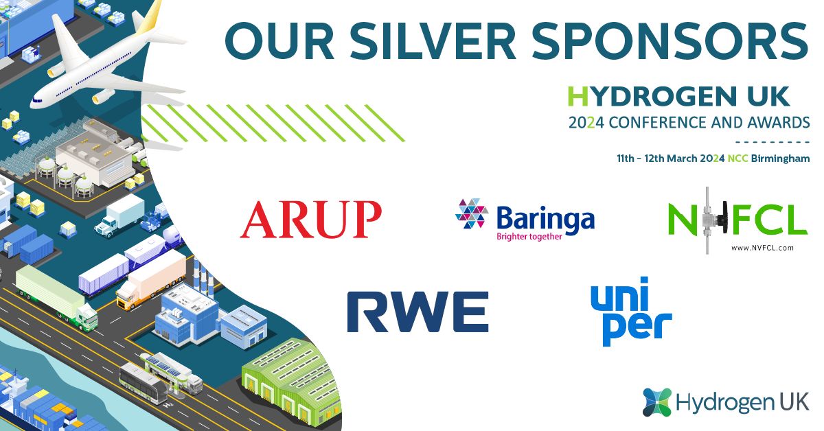 We’re delighted to share our Silver Sponsors for next week’s Hydrogen UK Conference and Awards! 

There is still time to join us as we come together for the UK’s largest #hydrogen event. You can secure your ticket here. 

buff.ly/4a0izf1 

#HUKConf24