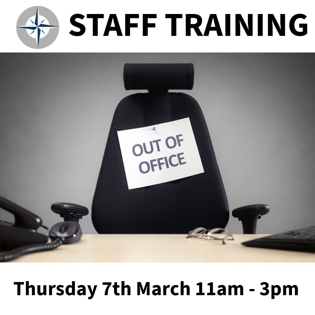 STAFF TRAINING - TODAY 11am - 3pm All head office staff will be unavailable for 11am - 3pm today. Voicemails and emails will be answered as soon as possible on the teams return into office.