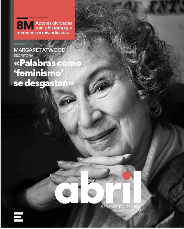 Inés Martín Rodrigo (@imartinrodrigo) on Twitter photo Mañana es #8M, y estoy muy orgullosa de que <a href="/MargaretAtwood/">Margaret E Atwood</a> sea hoy portada del suplemento literario 'ABRIL'.
Hemos hecho un número muy especial, lleno de mujeres maravillosas.
Gracias a <a href="/alexsalmonbcn/">Álex Sàlmon</a> por ser cómplice y por su sensibilidad. 💜
epe.es/es/abril/20240… Mañana es #8M, y estoy muy orgullosa de que <a href="/MargaretAtwood/">Margaret E Atwood</a> sea hoy portada del suplemento literario 'ABRIL'.
Hemos hecho un número muy especial, lleno de mujeres maravillosas.
Gracias a <a href="/alexsalmonbcn/">Álex Sàlmon</a> por ser cómplice y por su sensibilidad. 💜
epe.es/es/abril/20240…