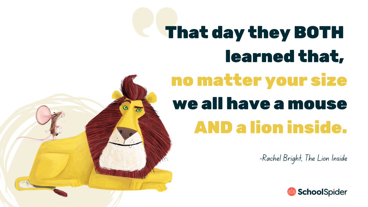 Happy World Book Day!! 📚

'That day they BOTH learned that, no matter your size, we all have a mouse AND a lion inside' 

Great book by Rachel Bright! 

#WorldBookDay2024 #TheLionInside #RachelBright
