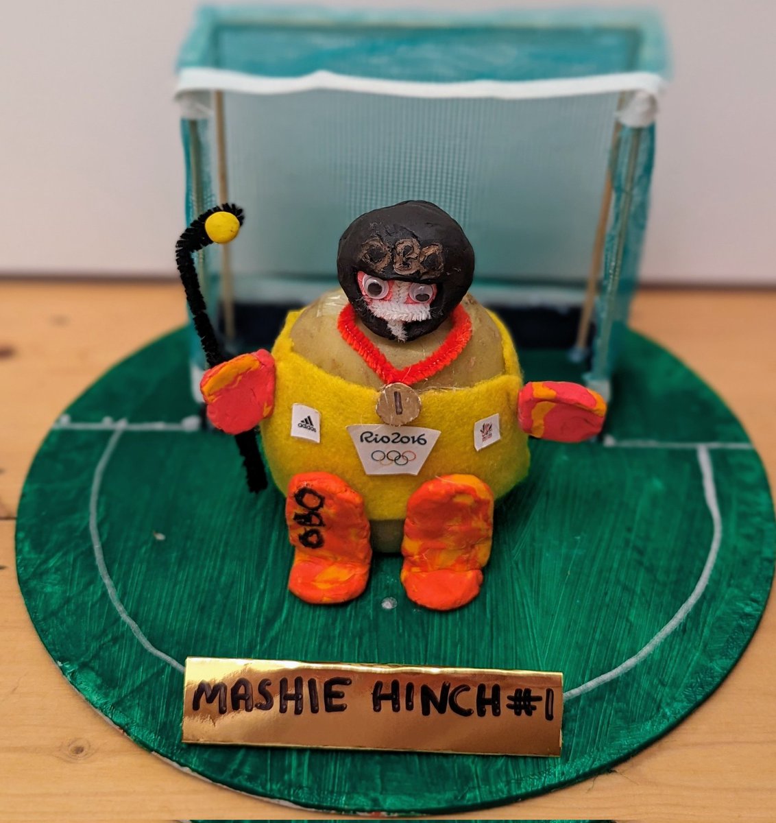AnnaOvery's tweet photo. Inspired by @MaddieHinch &amp; @mh1_coaching - decorate a potato for #WorldBookDay2024 @OBOhockeyUK @EnglandHockey @GBHockey #MashieHinch #HockeyTwitter @sjuggs15 https://t.co/eN8pCSkOQO