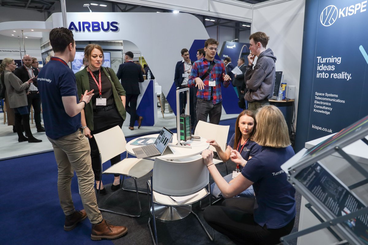 Day 2 of #SpaceCommExpo24 is underway! 🚀 Pop by Stand J16 to see our demo of our EssentialSat training satellite and a sneak preview of our advanced Satellite Learning Laboratory (SatLL) 🛰️ ➡️10.30 and 14.00 today!