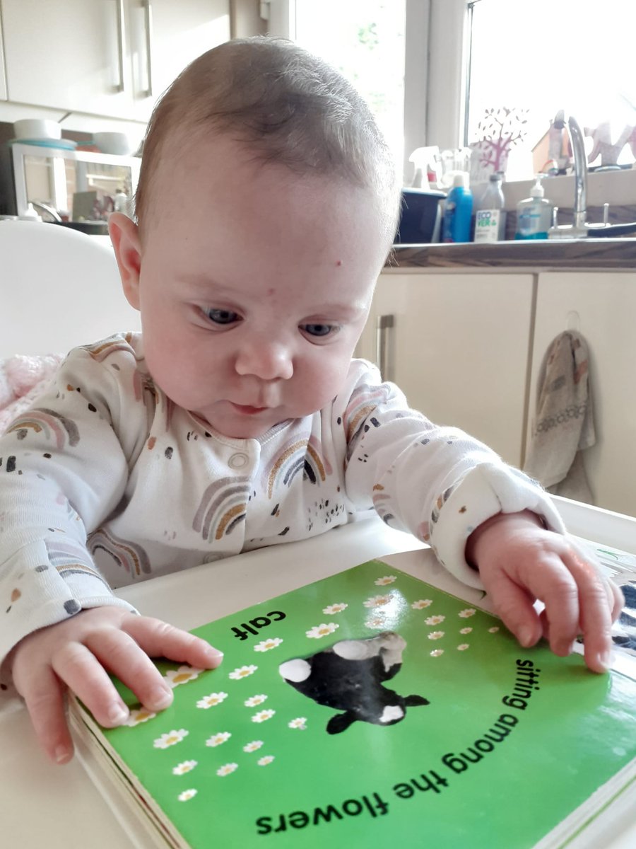 Izzy Boucher loved to read to her baby Eva in our Neo-Natal Unit at the Ulster Hospital. This beautifully illustrates how books can help you bond with your little one 📖 🌟 Look at her now 👀 She's 14 months & loves books with flaps, mirrors & patches to touch! ❤️