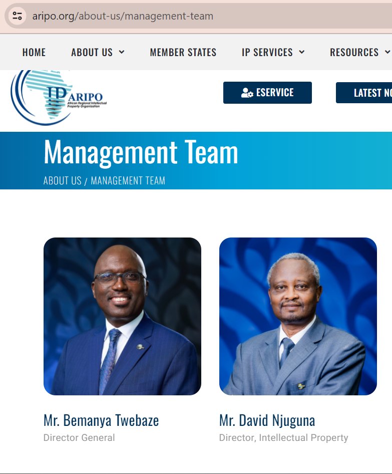 ARIPO has a new Director of #IntellectualProperty! Hongera (Congratulations) <a href="/dnjuguna/">David Njuguna</a> - Wishing you all the best as you take up this important role. aripo.org/about-us/manag… <a href="/kipikenya/">KIPI Kenya</a> <a href="/KenyaCopyright/">Kenya Copyright Board</a> <a href="/ACA_Kenya/">Anti-Counterfeit Authority</a> #IP #Africa