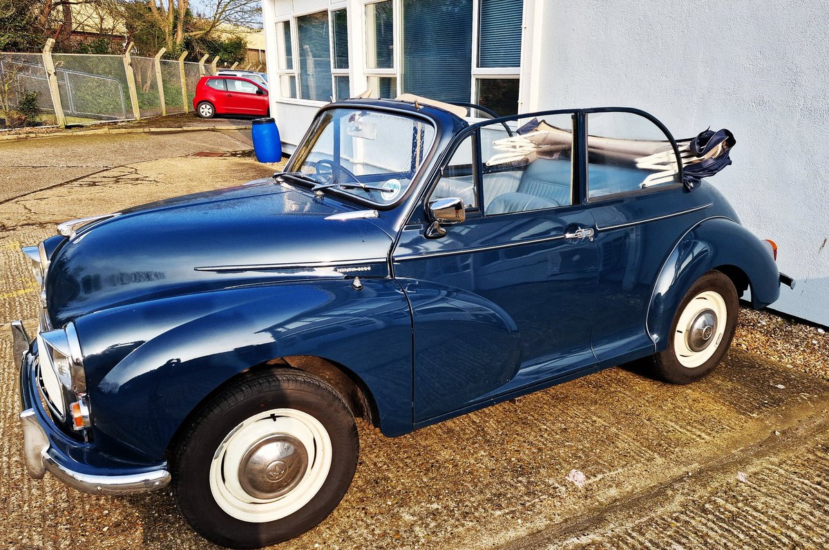 Today's a roof down kind of day... #ClassicCars #MorrisMinor #Morris1000
