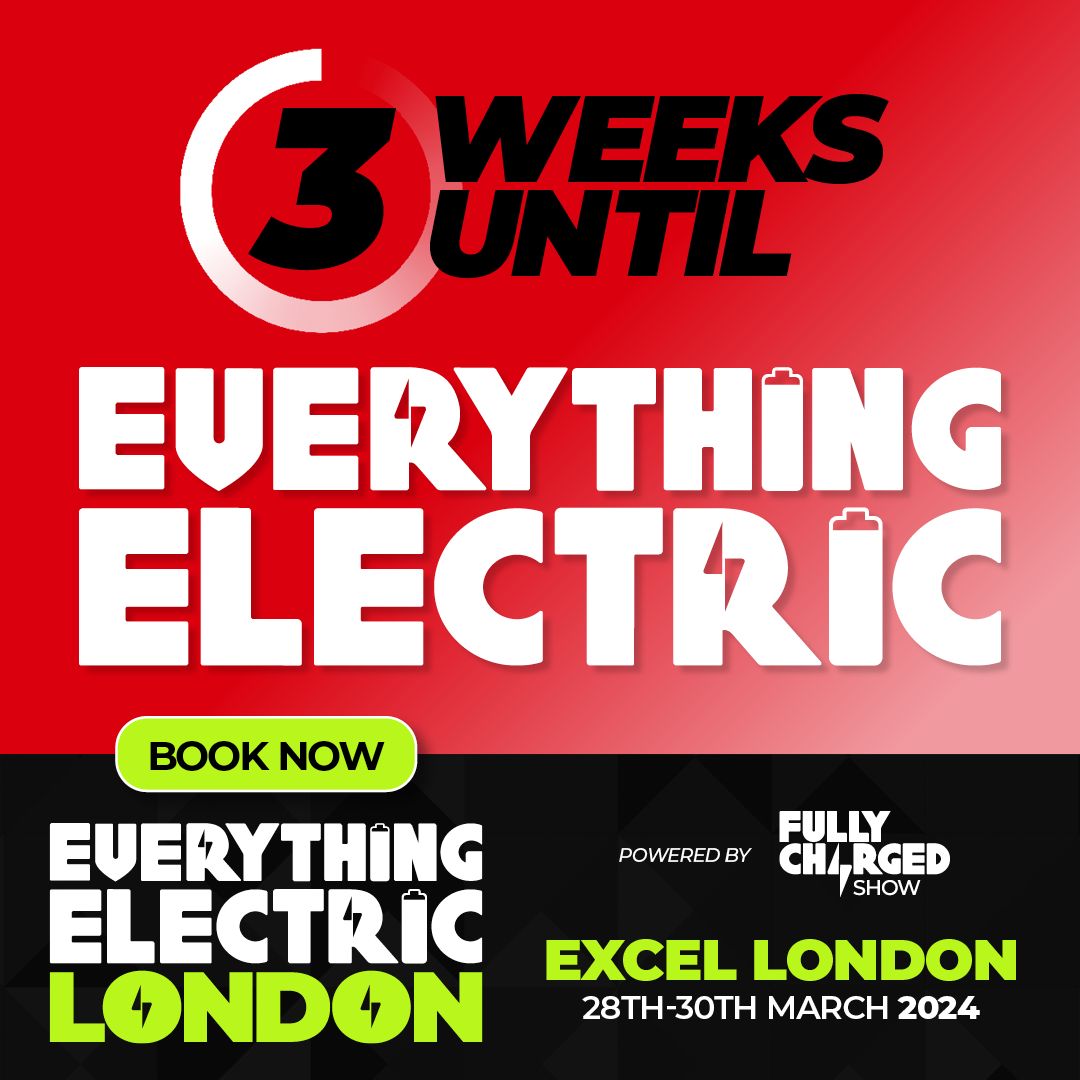 3 weeks to go until #EverythingElectricLONDON! ⚡ Don't miss out on your chance to test out a range of electric vehicles, see over 50 LIVE sessions and visit experts of the electric vehicle and clean home energy world! Book tickets today! 🎟️ buff.ly/3V6NJwM