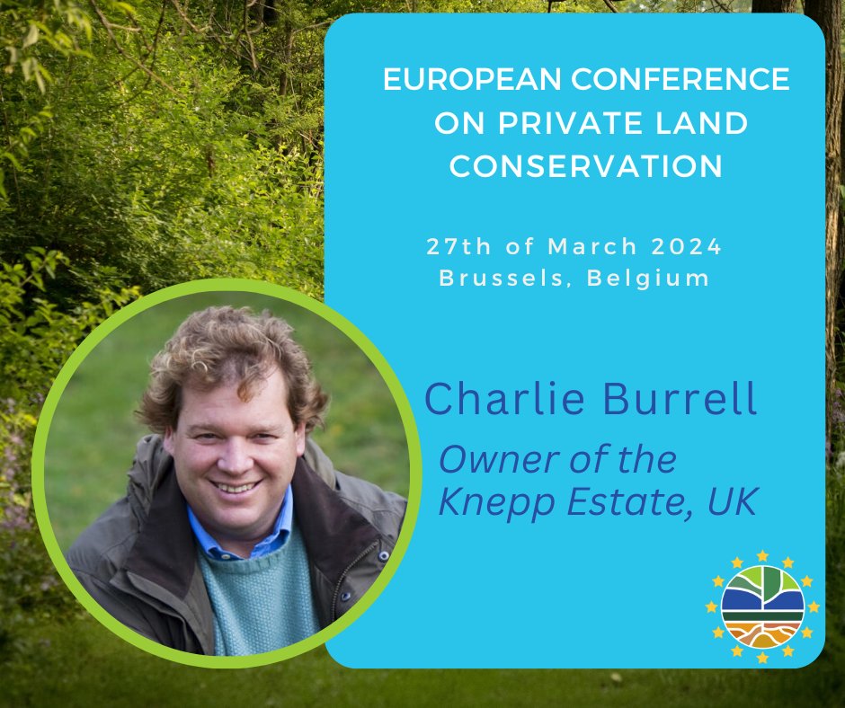 We're thrilled to announce <a href="/CharlieBurrell_/">Charlie Burrell</a>  as our keynote speaker at the <a href="/LIFE_ENPLC/">European Networks for Private Land Conservation</a> Conference on Private Land Conservation!
This is your chance to gain insights from his mission to help rewild #Europe with @KneppWilding 

Register: eventbrite.com/e/european-con…