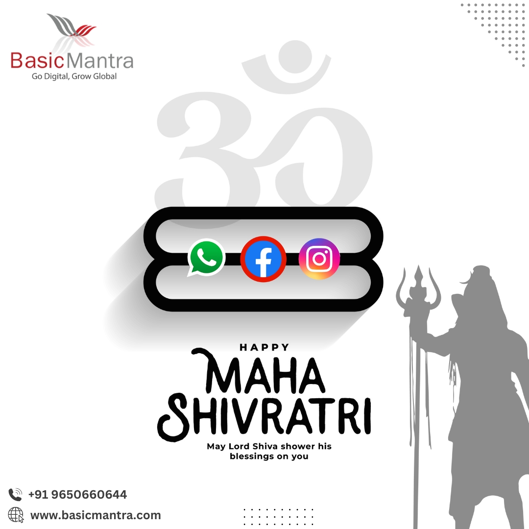 🕉️ 𝐍𝐚𝐦𝐚𝐡 𝐒𝐡𝐢𝐯𝐚𝐲! Wishing you a blessed and joyous 𝐒𝐡𝐢𝐯𝐫𝐚𝐭𝐫𝐢, May Lord Shiva accompany you throughout this journey called life.📿
 🔱 𝐇𝐚𝐩𝐩𝐲 𝐌𝐚𝐡𝐚 𝐒𝐡𝐢𝐯𝐫𝐚𝐭𝐫𝐢 🔱
.
#basicmantra #marketingagency #shivratri #mahashivratri #haraharamahadev #lordshiva