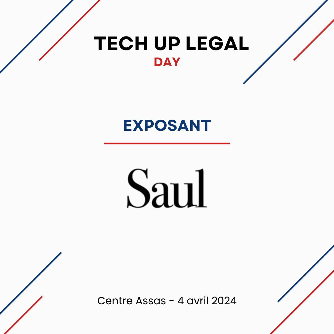 techupday's tweet image. Nous vous présentons @SaulFactory à la Tech Up Legal Day !

Saul Associés offre des solutions sur mesure en conseil et en contentieux.

Ne manquez pas de rencontrer Saul à la Tech Up Legal Day !

Billetterie bitly.ws/3ecaM

#TechUpLegalDay #Innovation #AssasUniv #Avocats
