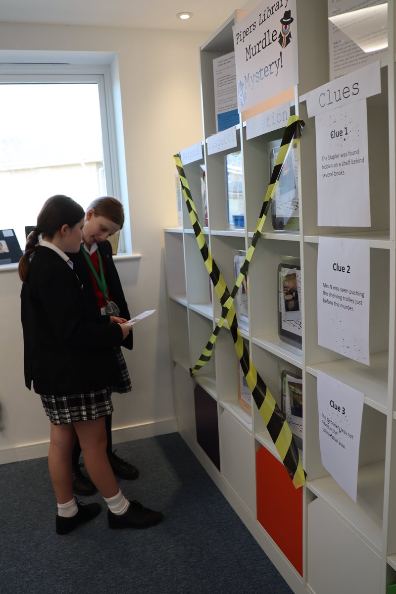 PipersSenior's tweet image. #PipersYear7 were busy trying to solve the Library Murdle Mystery as part of #WorldBookWeek 

#PipersLibrary #PipersEnglish #PipersInspire