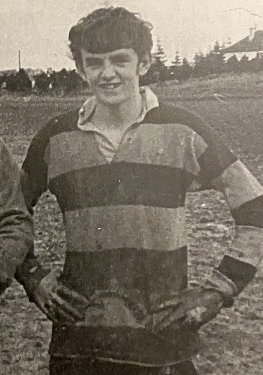 Throwback Thursday Former St. Eunan’s College student, Martin Carney, in a very muddy front pitch in 1969. Martin went on to play for both Donegal & Mayo and is a former GAA pundit with RTÉ. #eunansalumni
