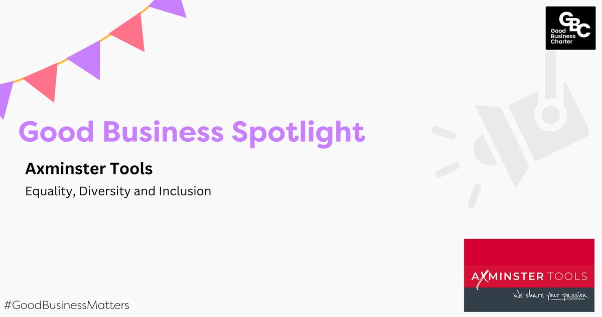 ✨ This week's Good Business Spotlight focuses on the amazing work of @AxminsterTools. From leadership training to inclusive surveys, discover how they are fostering a more inclusive workplace 👇 t.ly/-jfKl #GoodBusinessSpotlight #GoodBusinessMatters