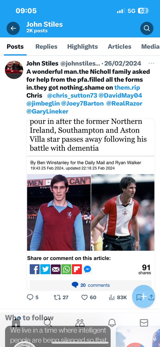 These are the questions I sent to Adam White at the pfa.He won’t answer them.players abandoned ⁦<a href="/chris_sutton73/">Chris Sutton</a>⁩ @pfa ⁦<a href="/DavidMay04/">David May</a>⁩ ⁦<a href="/jimbeglin/">Jim Beglin</a>⁩ ⁦<a href="/Joey7Barton/">Joey Barton</a>⁩ ⁦<a href="/mattletiss7/">Matt Le Tissier ✝️</a>⁩ ⁦<a href="/RealRazor/">Neil Ruddock</a>⁩ ⁦<a href="/reid6peter/">Peter Reid 💙</a>⁩ ⁦<a href="/Realaldo474/">John Aldridge</a>⁩ ⁦