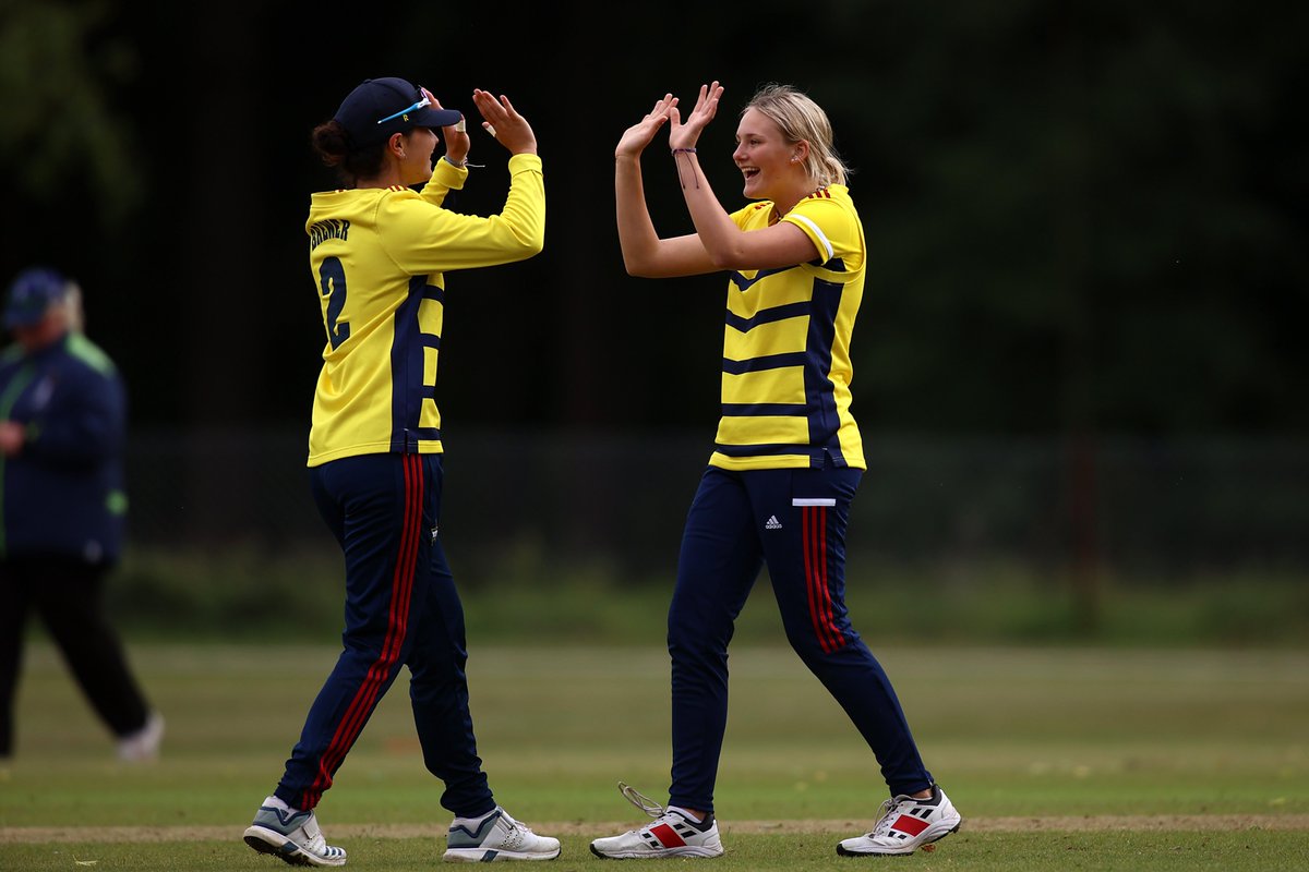 SEStarsCricket's tweet photo. Three Stars named in the England u19 squad for the Sri Lanka tour 💫

Tilly Corteen-Coleman, Charlotte Lambert, and Alexa Stonehouse will be travelling to the sub-continent, while Charlotte Stubbs has been confirmed as a non-travelling reserve 🦁

Congratulations! https://t.co/hZZUZfkeKT