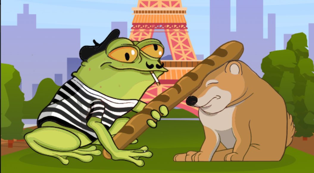 husnet_'s tweet photo. @CryptoGodJohn Bonjour Monsieur, 
$FWIF is ready to go much high. It is a frog wif hat avec baguette. 🥖🐸 https://t.co/bH3ZoD1aek