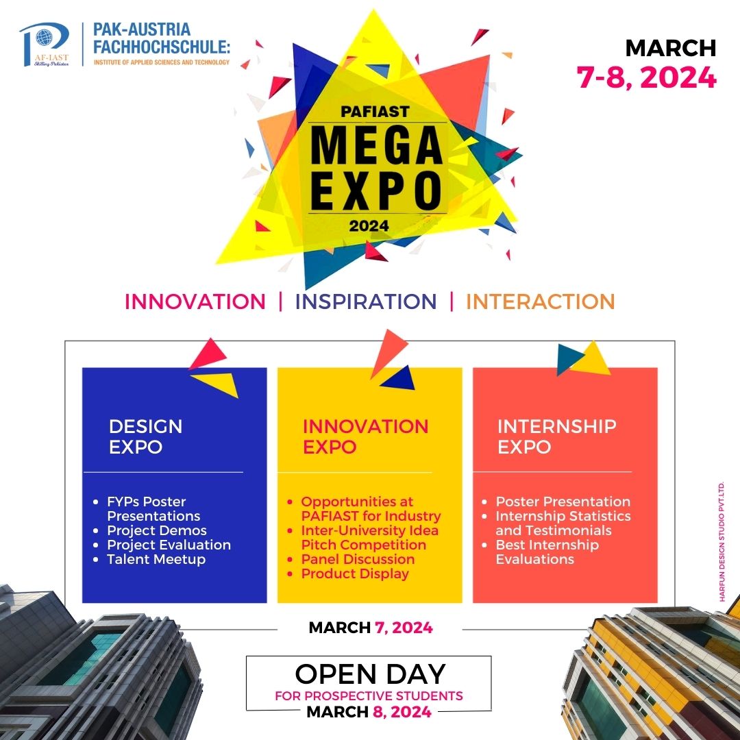 Join at Mega Expo PAFIAST to meet #Dronetec #MadeinPakistan #DesignClinic