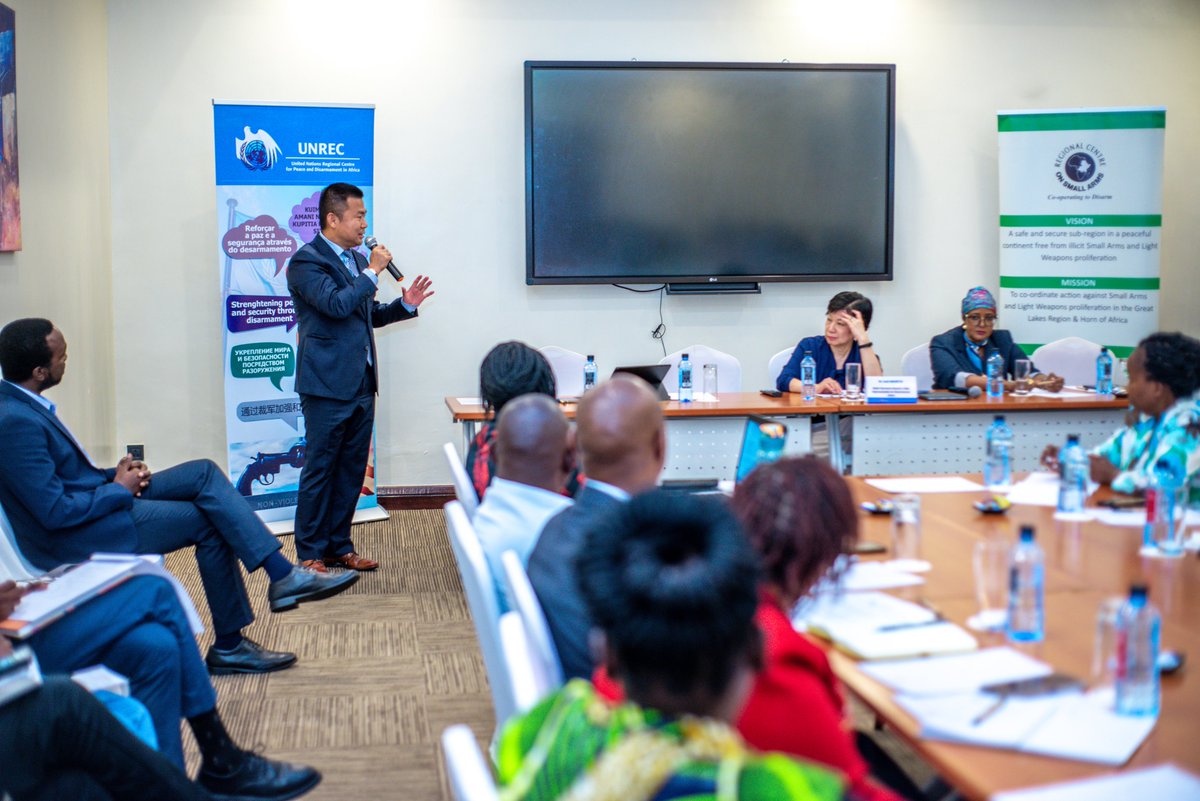 odaunrec's tweet photo. On the International Day for Disarmament and Non-Proliferation Awareness,the HR engaged in interactive discussions with 40 disarmament advocates: some  30NGOs from 🇰🇪 &amp;across the region,including women&amp;youth organizations. 
#Youth4disarmament #WomenInDisarmament #ODA&amp;CSOs #IDDNPA https://t.co/lRZrw7a13u