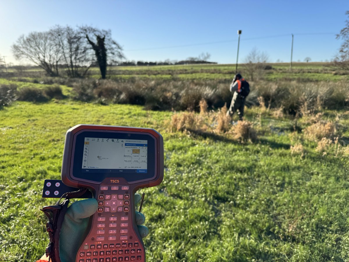 The_WMA's tweet photo. #NorfolkRiversIDB Operations Team recently completed a GPS survey using Trimble for a future watercourse restoration project. Our aim? To revive the old channel depicted on Faden's Map of Norfolk, creating habitats & enhancing ecological benefits π
#SlowTheFlow #TrimbleGPS https://t.co/iairsQPGHF