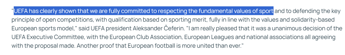 You forgot to mention how this likely will benefit your economy at the expense of players' mental and physical health @UEFA! Two more group matches and one extra round of knock-out matches in an already full match calendar. The ever-lasting increase must🛑 uefa.com/uefachampionsl…