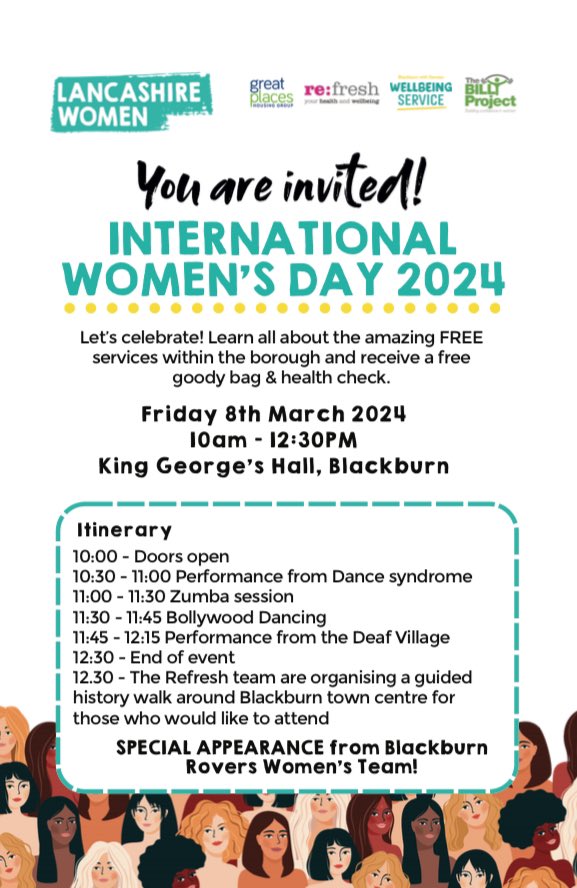1 day to go! @imocharity staff & participants can’t wait to attend the multi-agency #InternationalWomensDay2024 event taking place tomorrow @blackburndarwen @KingGeorgesHall Join us for a morning of celebrations & learn about the FREE services in BwD #InspireInclusion #IWD2024👇🏼