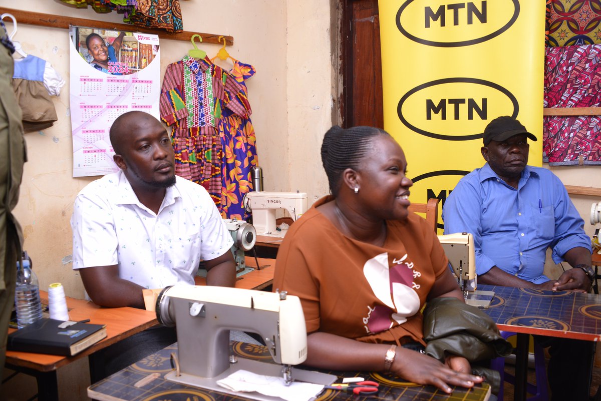 HANDOVER MOMENT: MTN Uganda, through its charitable arm, the MTN Foundation, has today made a significant donation of tailoring, baking, and hairdressing equipment, alongside other vital resources valued at Shs 17,150,000, to the Nottingham Trent Skilling Center. #MTNChangeMakers