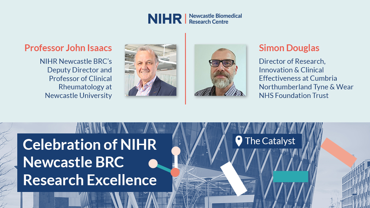 At our Celebration of Research Excellence, Simon Douglas and @ProfJohnIsaacs will share research developments from the perspective of @NewcastleHosps and @CNTWNHS. #BRCresearch Read how we bring the NHS and academics together with industry partners ➡️🔗newcastlebrc.nihr.ac.uk/industry/