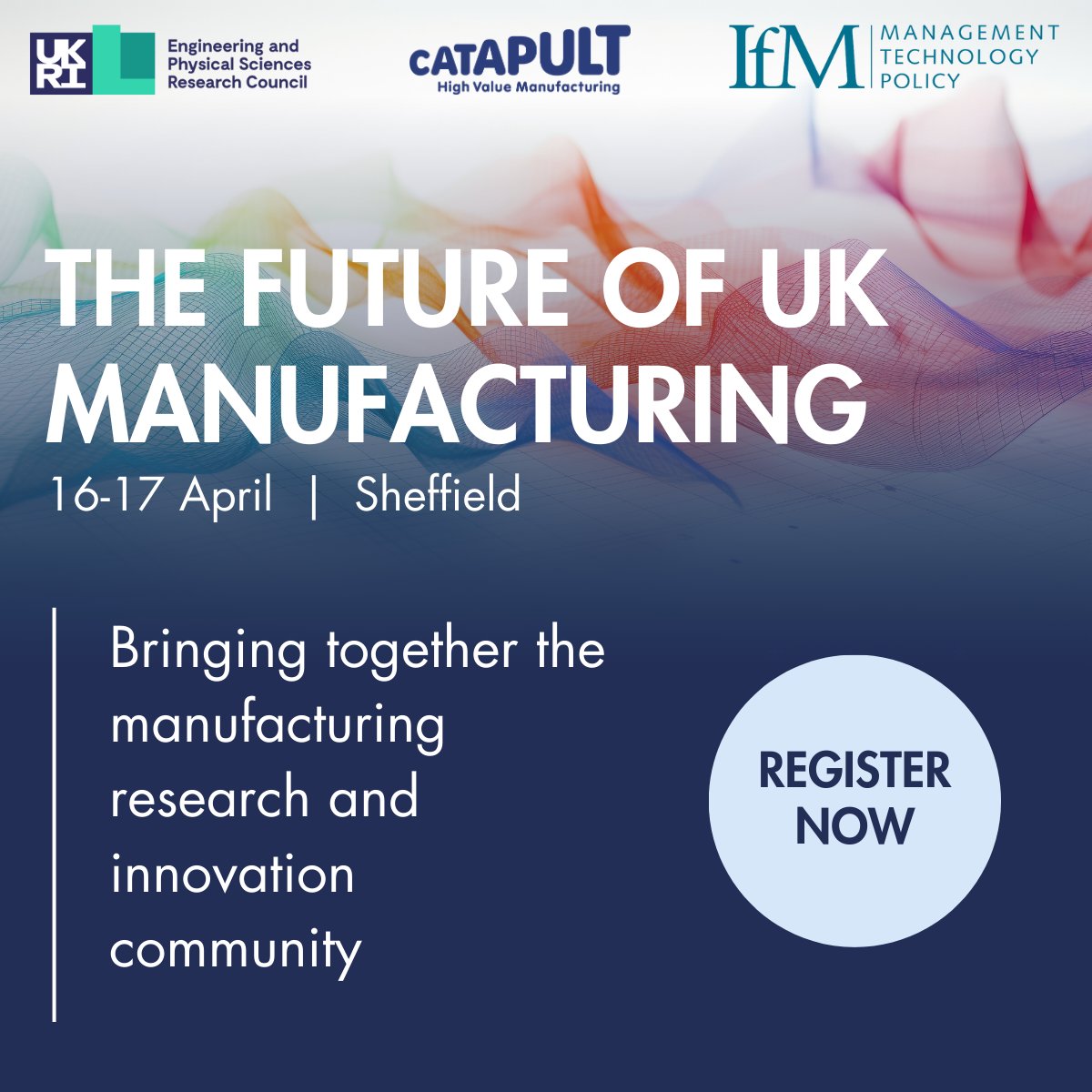 Join us at the forefront of #UKmanufacturing #research and #innovation! ➡ The Future of UK Manufacturing, Sheffield, 16-17 April 🗨 Be part of the conversation shaping the future of UK #manufacturing. Find out more and secure your spot ➡ engage-events.ifm.eng.cam.ac.uk/future-of-uk-m… #UKmfg