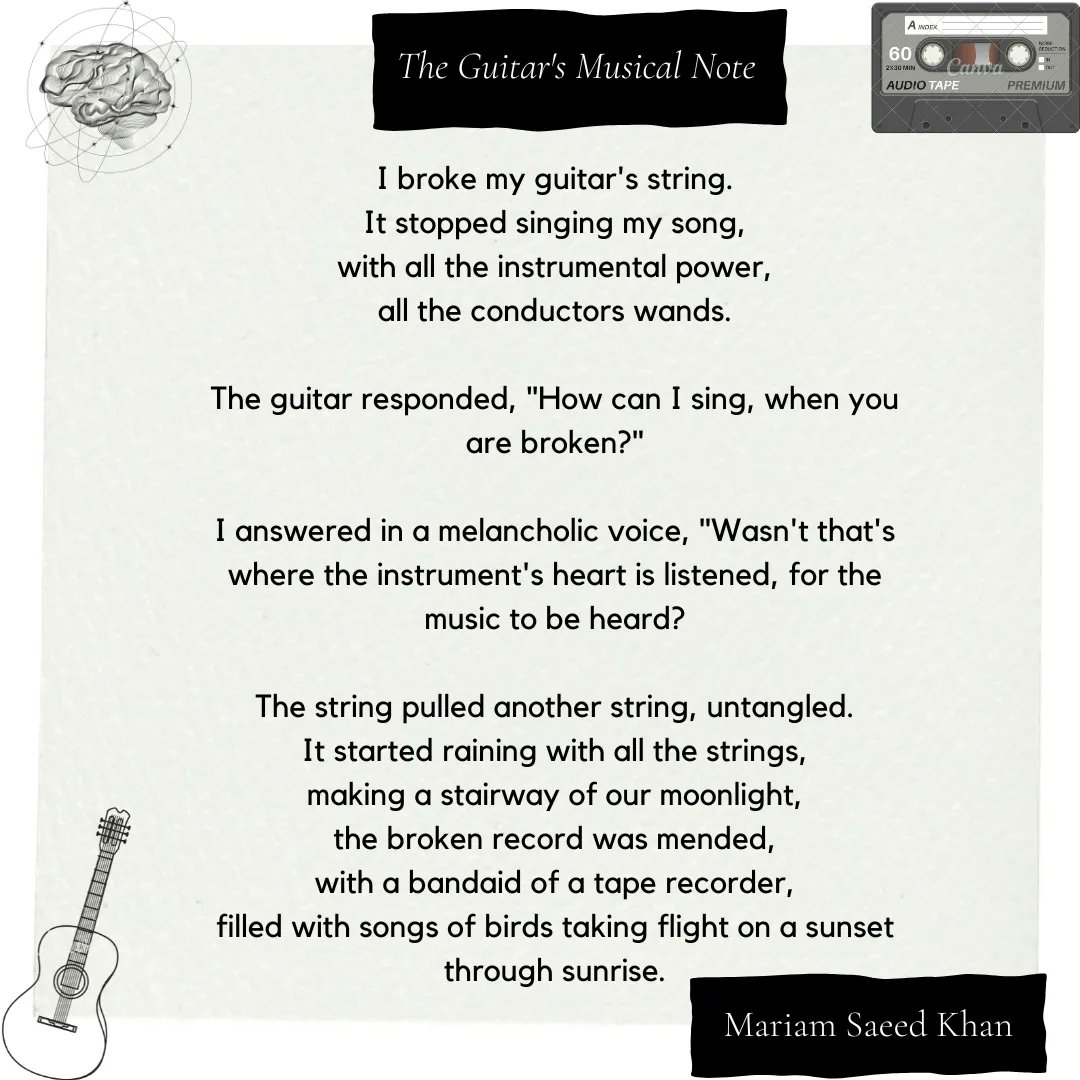 mariamsaeedkhan's tweet photo. My two poems "The Scent of Lavender and Rose " and "The Guitar's Musical Note" Performed at Open Mic hosted by Amtul Baweja in March '24 @WOWisGlobal @pkBritish @OLOMOPOLO @WOWinPakistan #mariamsaeedkhan #mariamskchannel #HerAwazHumAwaz #WowPk24 https://t.co/MLL0ay2cHP