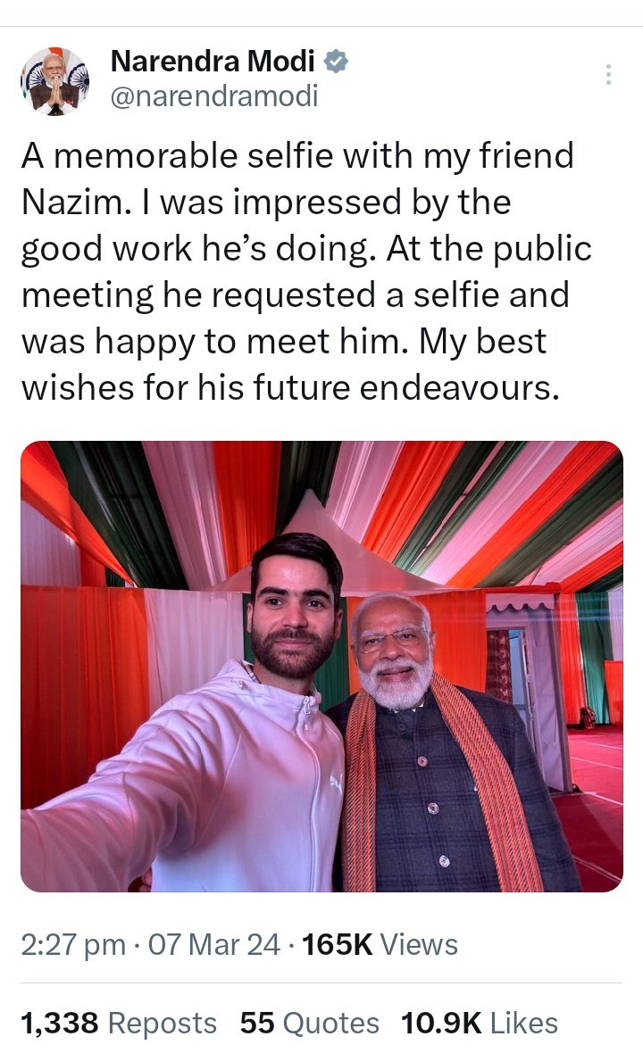 SadhaMaanus's tweet image. &quot;Our @AltNews team did detail investigation and found out that this man with Mr. Modi is a RSS member and is name is Naresh and not Nazim.&quot;
#TweetLikeZoobear

(#SarcasmAlert)