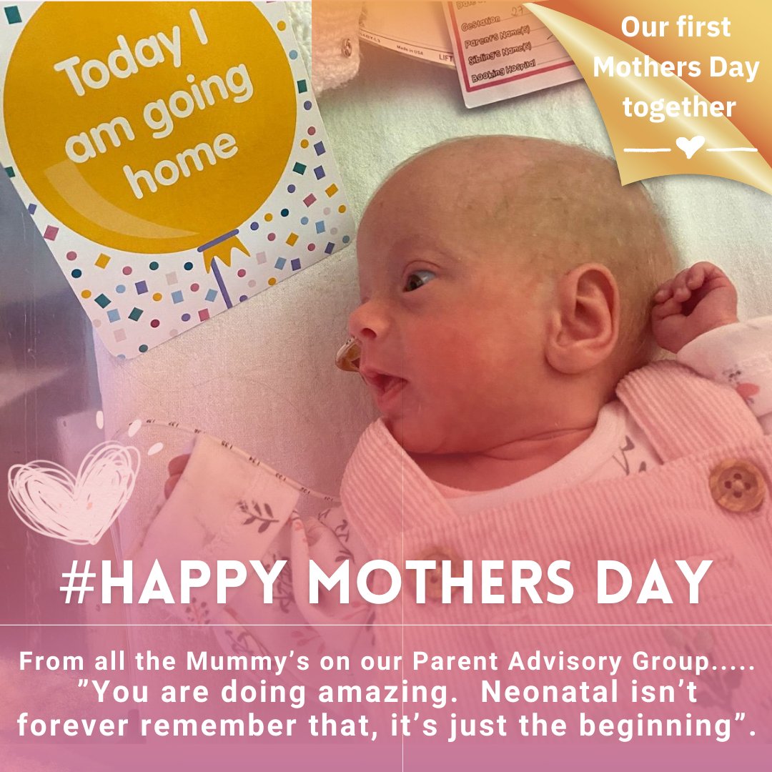 Thinking about all families on neonatal units this Mothers Day, and sending them much love ❤️
