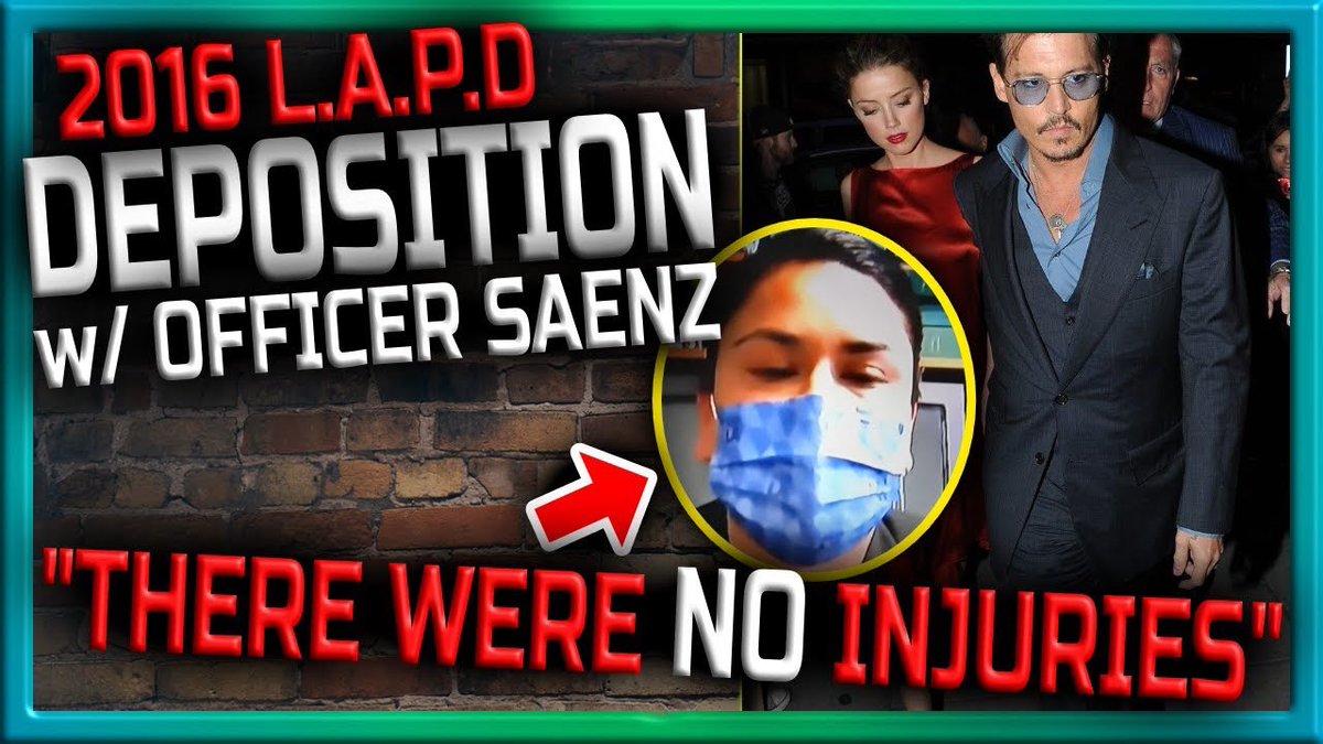 StevieJRaw's tweet image. BOOM! LAPD Melissa Saenz 2016 Deposition Johnny Depp v Amber Heard youtu.be/4aDYM_sd53E?si… via @YouTube
#JusticeForJohnnyDepp