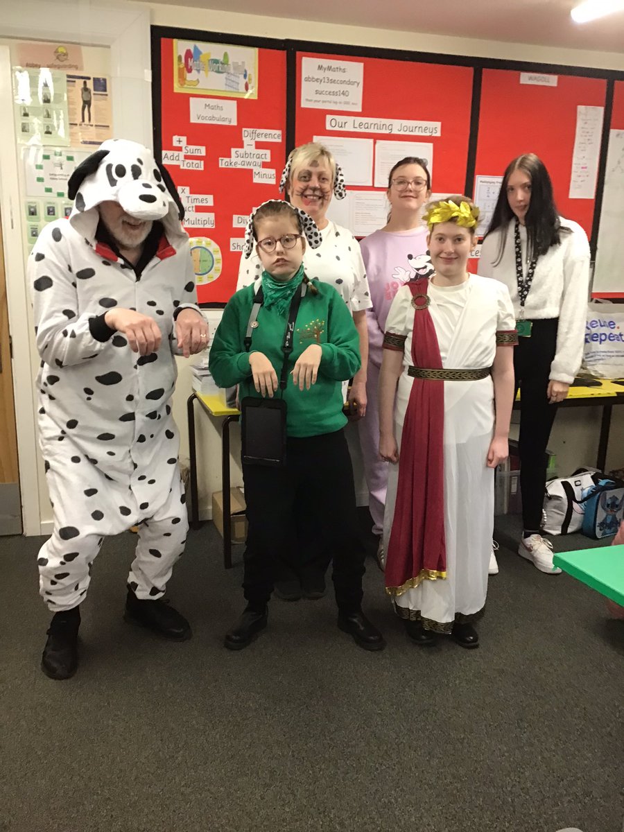 AbbeysU6's tweet photo. Our U6 staff and pupils dressed up for world book day.🙂 https://t.co/X7Ox3HKenI