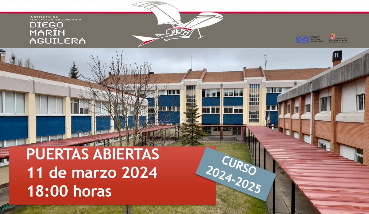 El día 11 de marzo a las 18:00 horas se realizará una jornada de puertas abiertas para todos los interesados en conocer el instituto y sus instalaciones.