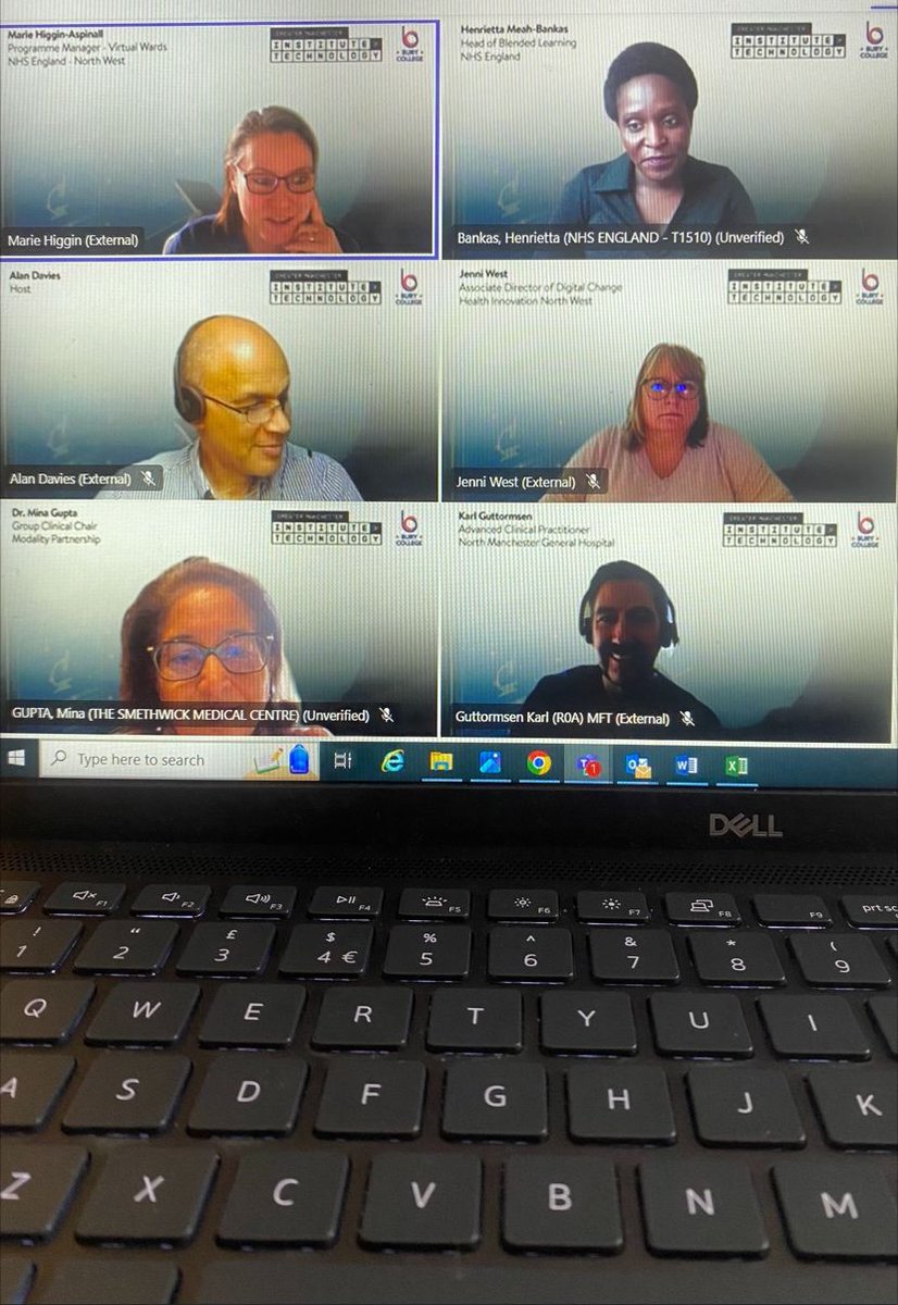 Yesterday, we went LIVE with our 1st healthcare webinar @Bury_College, exploring #virtualwards & the (350) jobs available through @NHSuk careers! Thank you to our panel of healthcare experts 👏 @innovationnwc @ModalityGP @NHSDigital #WeAreGMIoT #InstitutesofTechnology