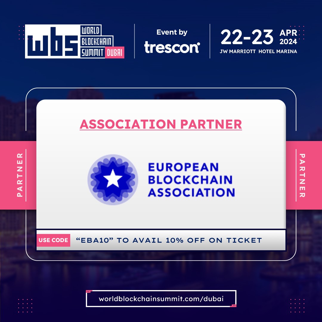 HODLbyTrescon's tweet image. Breaking barriers and forging connections at World Blockchain Summit Dubai with our esteemed partner, the European Blockchain Association!

Avail 10% discount using the code EBA10 - hubs.li/Q02mQrbq0

#WBSDubai2024 #EuropeanBlockchainAssociation #AssociationPartner