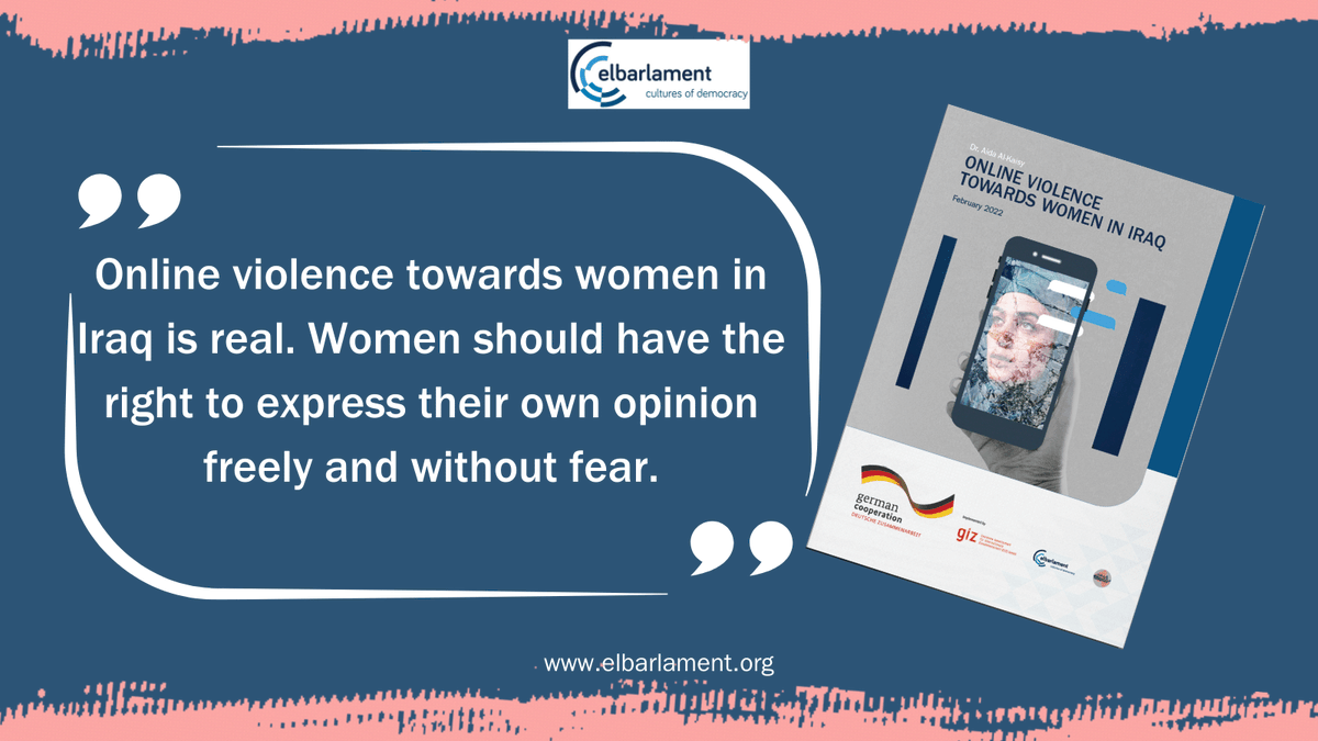 #IWD2024  

🔴Women should have the right to express their own opinion freely and without fear #equalrights

Online violence is increasingly threatening political processes and prospects for #democracy  in #Iraq. Check out our research paper ⬇ 
bit.ly/3T74UvR