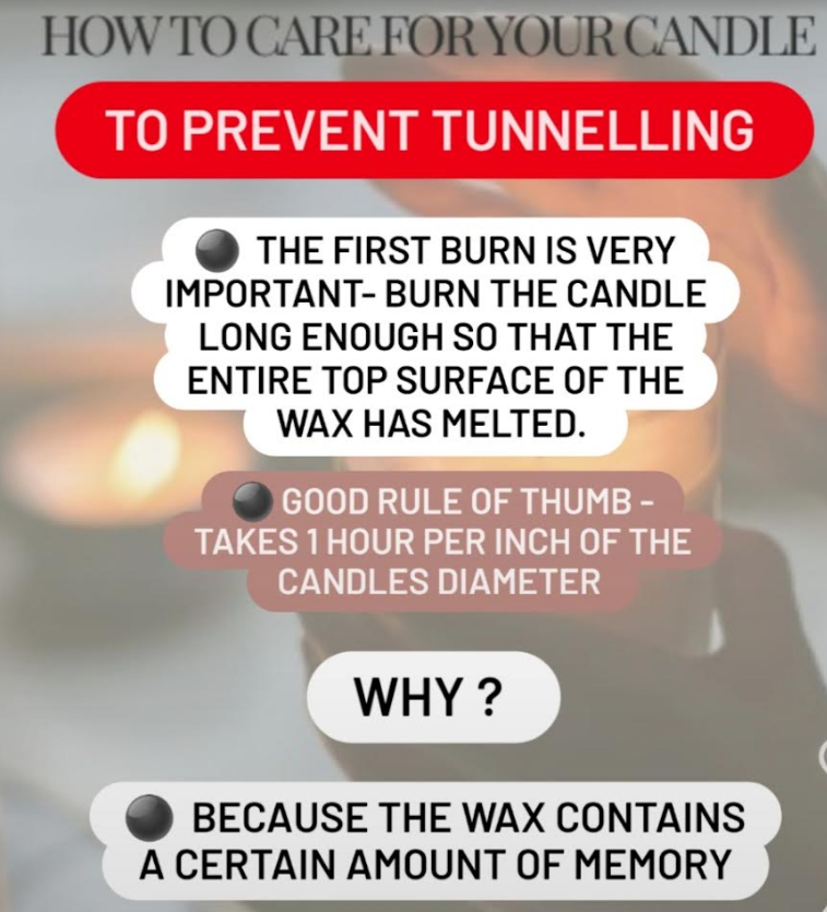 STOP your candle from tunnelling. 
.
.
#candlelovers #candlehacks #tunnelfree #candlecare #candleaddicts #candleproblems #candlecaretips #candleobsessed #candleaddiction #savethetunnel  #perfectburn  #candlecaretips #candlecommunity