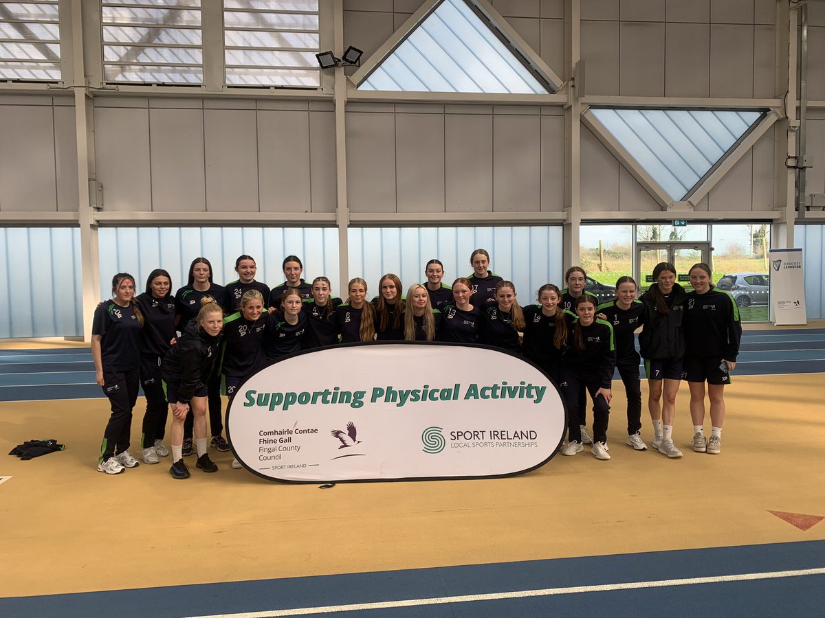 Excellent day supporting @FingalSports team with their Exercise Energise event in the @sportireland Indoor arena which promoted young females from local schools being healthy and active @FAIreland @Fingalcoco #rolemodelsinthecommunity
