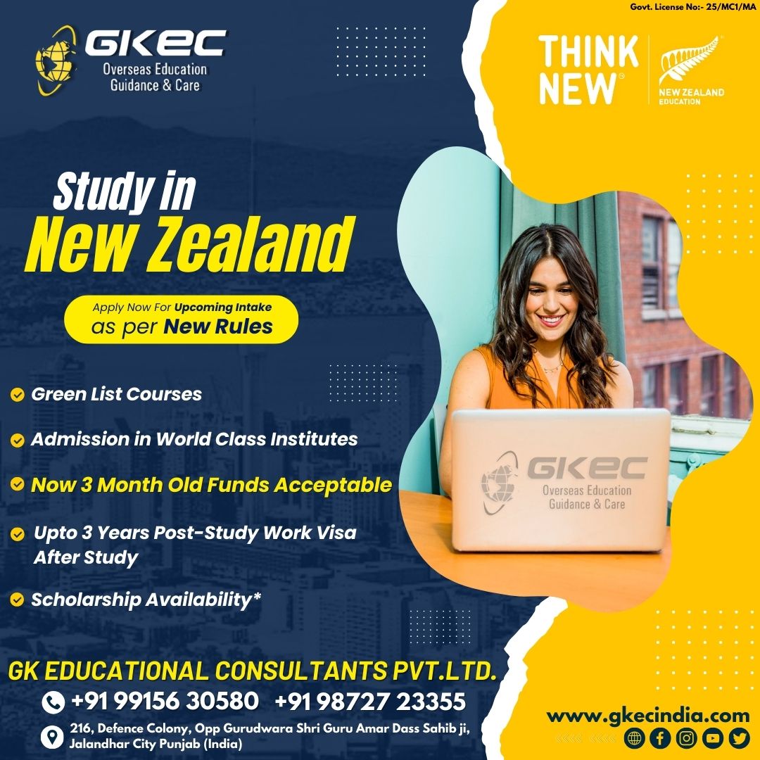 🇳🇿 Ready to study in #NewZealand ? Don't miss out on the upcoming intake under new rules. Apply now and reach out to us for more info! #GalGadot #stockmarkets #tatapower #ONEPIECE1110 #TATACHEM Shubman Gill #TATAIPL2024 #WhyModi #GOLD #WomensDayWithTOI #LoveIsBlind #GreaterNoida