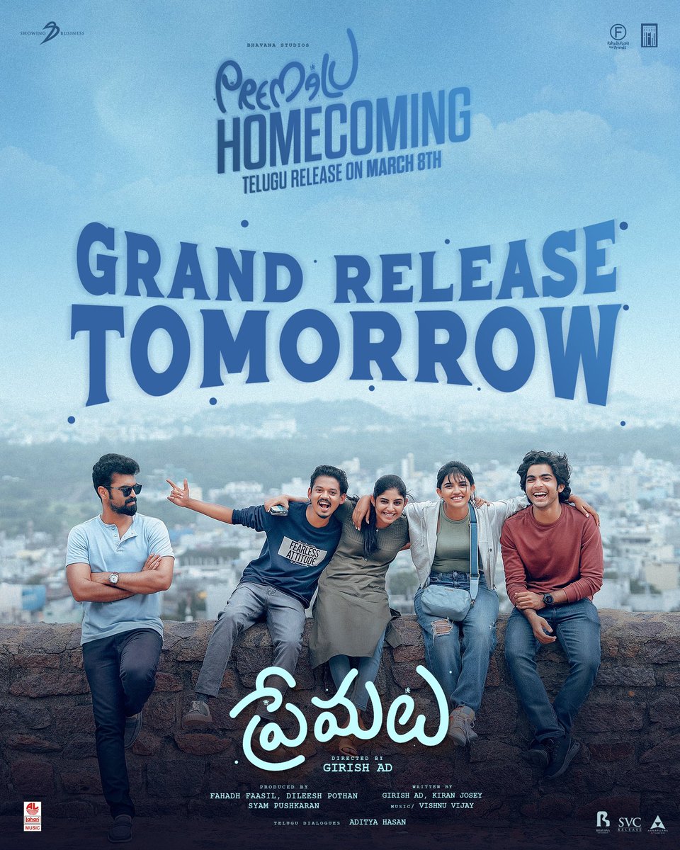 #Premalu is a fun blast! Situational comedy is on point. Go watch it with your gang in theaters for a guaranteed good laugh. Telugu dubbed version hits screens tomorrow. Wishing Karthikeya and the team all the very best for it ! #Premalu #Naslen #Mamithabaiju #Girishad @ssk1122…