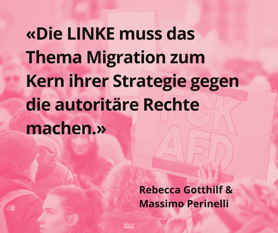 Der Protest gegen die #noafd ist groß, doch die Kämpfe von Migrant*innen bleiben zu oft außen vor, schreiben @MassimoP69 & Rebecca Gotthilf in unserer Strategiedebatte ➡️zeitschrift-luxemburg.de/artikel/eine-l…
