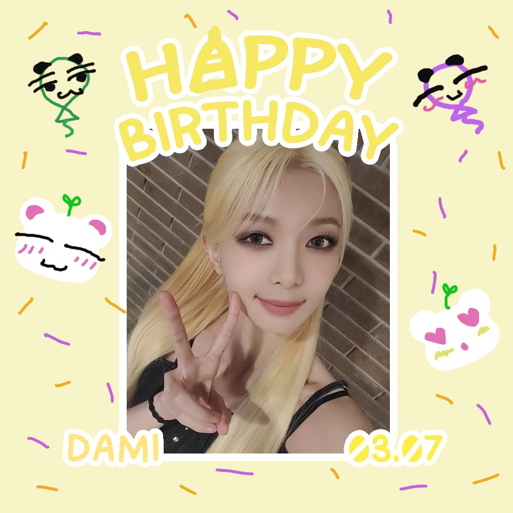 whatthekpop1's tweet photo. Happy birthday to #Dreamcatcher's #Dami! 🎉 #kpop https://t.co/zj8huuyVer