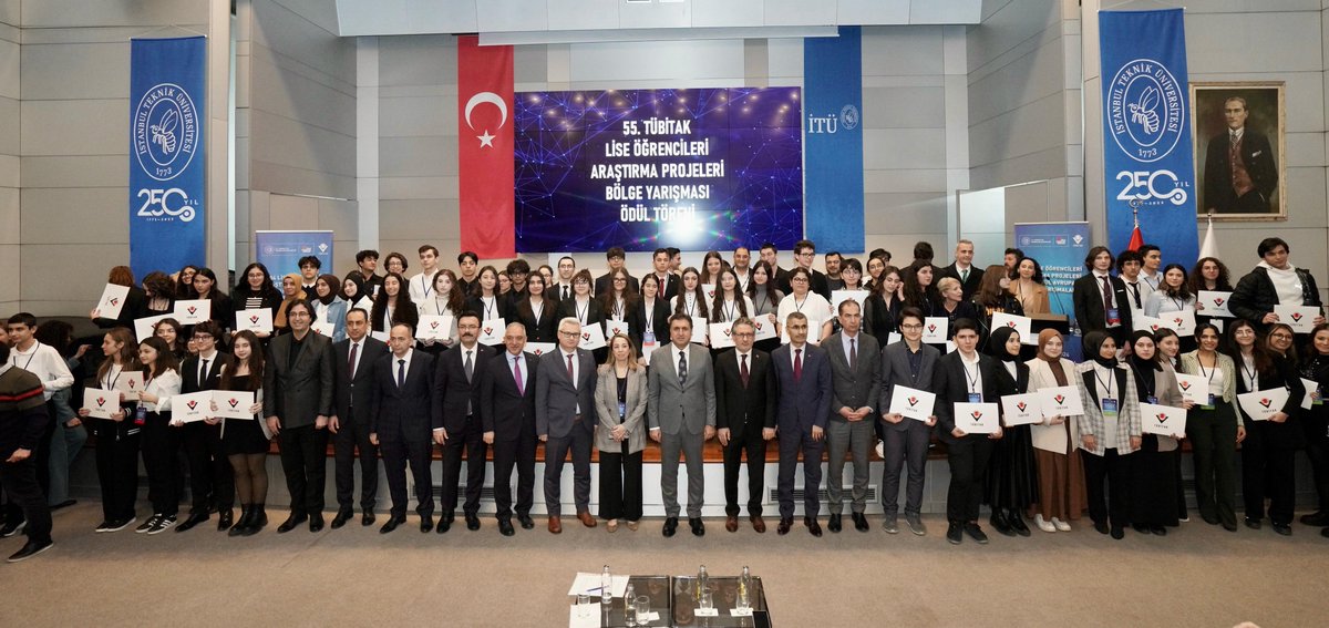 🔹"55. Lise Öğrencileri Araştırma Projeleri İstanbul Avrupa Bölge Yarışmaları Sergisi ve Ödül Töreni" İl Millî Eğitim Müdürümüz Murat Mücahit Yentür'ün teşrifleriyle İstanbul Teknik Üniversitesi Süleyman Demirel Kültür Merkezi'nde gerçekleştirildi.

Yarışmadaki tüm öğrenci ve