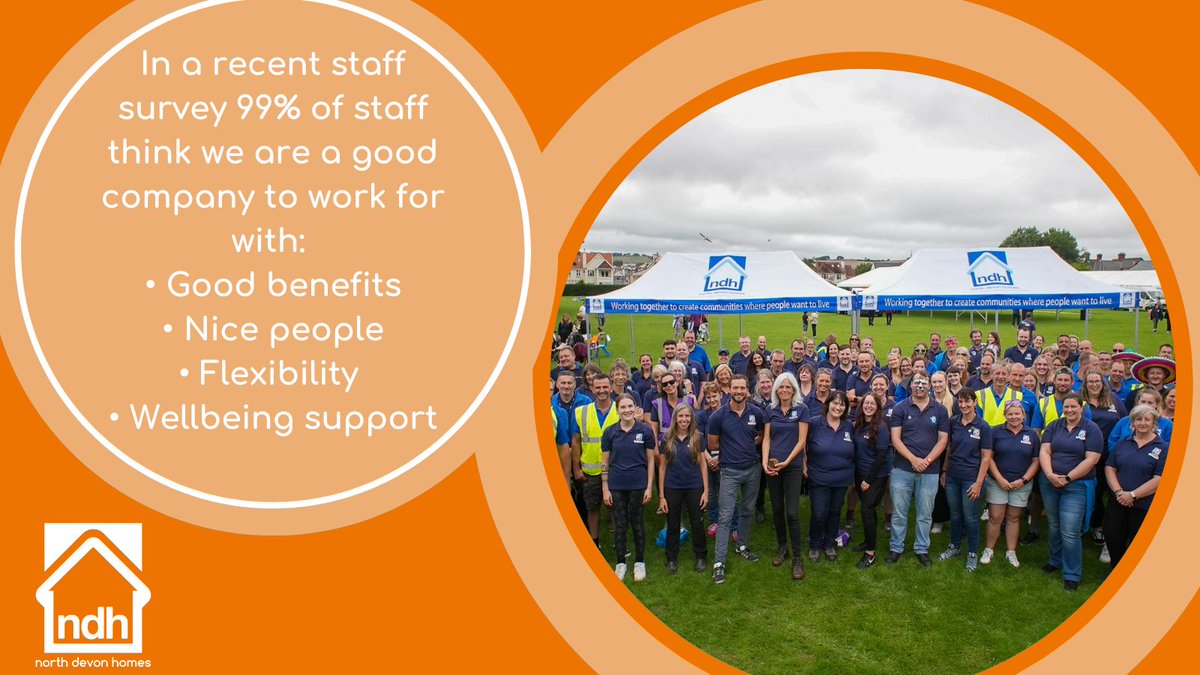 It's #NationalCareersWeek We employ over 150 people across a wide range of roles to help us improve lives by providing affordable homes, great services & supporting communities. Check out our website to find out more: ndh-ltd.co.uk/join-team-ndh #BuildingCareers #BuildingCommunities