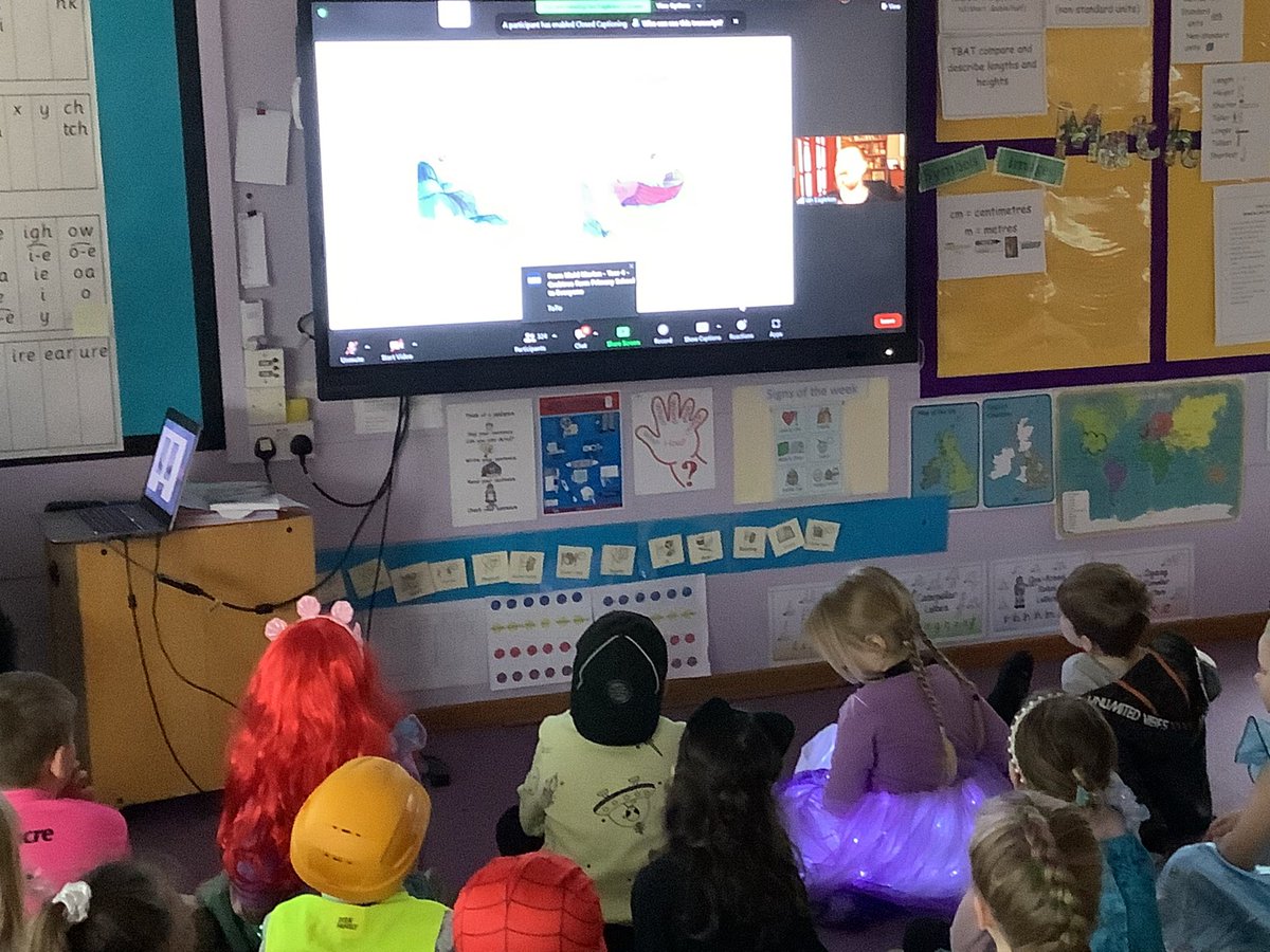 Y1OPS's tweet photo. @Y1OPS are taking part in the #WorldBookDay2024 virtual zoom event with #ianeagleton https://t.co/k7Rnx7sNyp