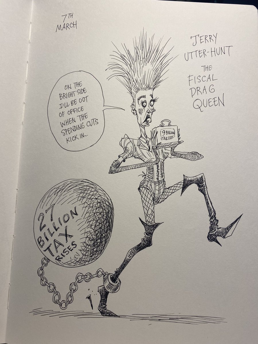 chrisriddell50's tweet image. Five years…a sketchbook of political drawings. @BBCr4today