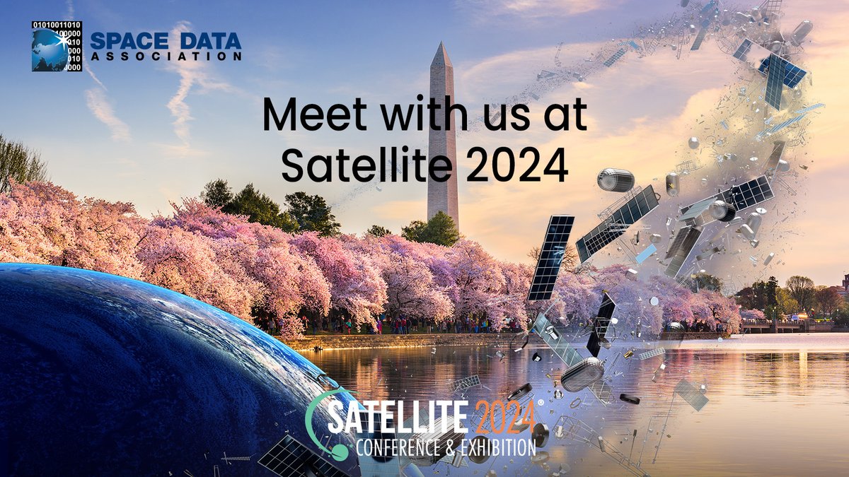 🛰 Meet us at @SATELLITEDC 2024! Since SDA was established because it's passionate about creating a sustainable future for space. If you'll be in attendance and you'd like to find out what SDA does, email helen.reynolds@radicalmoves.co.uk to book a meeting.